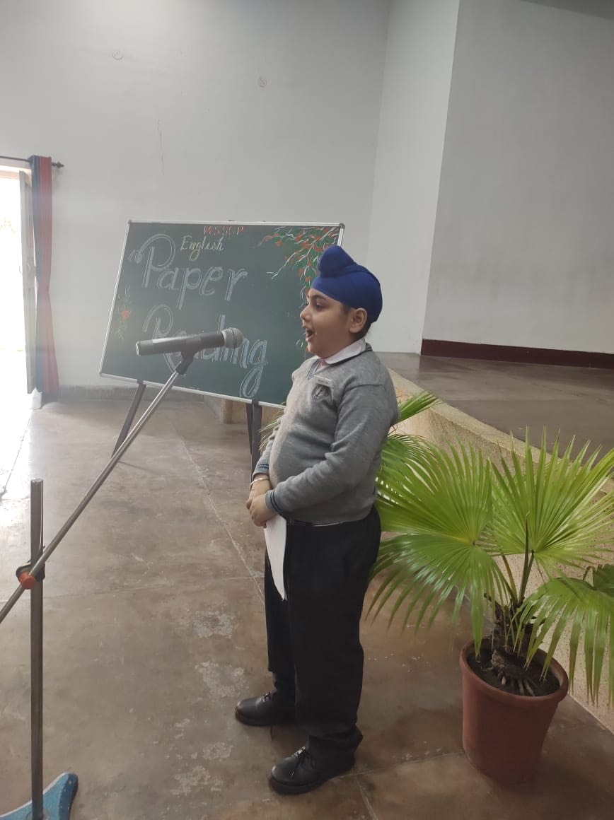 English Reading Activity! at Modern Senior Secondary School, Patiala